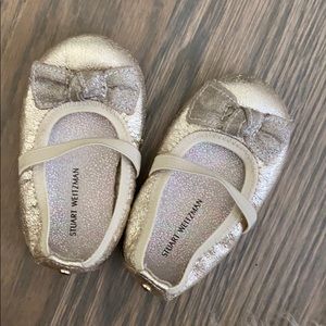 Stuart Weitzman Baby Girl's Textured Ballet Flats